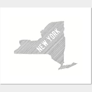 New York State pencil Posters and Art